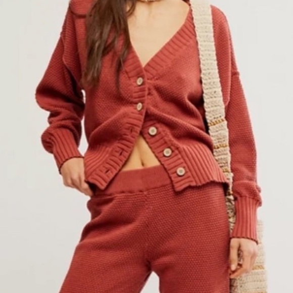 Free People Beach Hailee Cardigan Sweater in Canyon Sunset Size XL - Picture 1 of 8